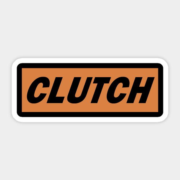 Clutch - box logo Sticker by PaletteDesigns